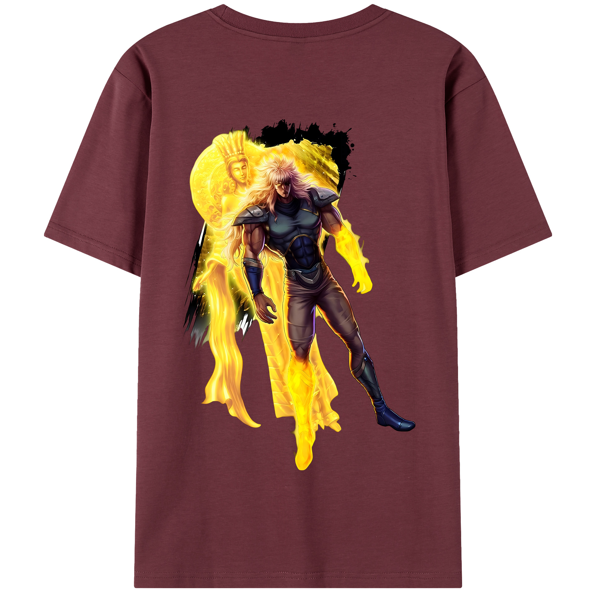 （画像用） 北斗の拳 Fist of the North Star 綿100％半袖Tシャツ（背面プリント）